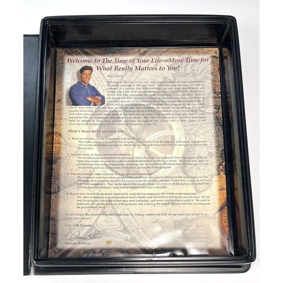 Anthony Robbins The Time of Your Life 16 CDs Workbook VHS Summary Cards COMPLETE - Picture 8 of 13